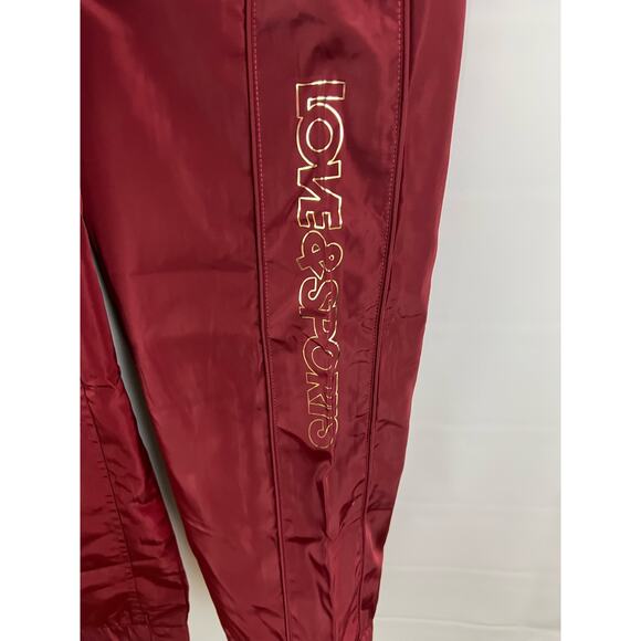 Women Love & Sports Track Jogger Pant Set of 2 Red Black Workout XXL (20) NEW - Picture 6 of 14